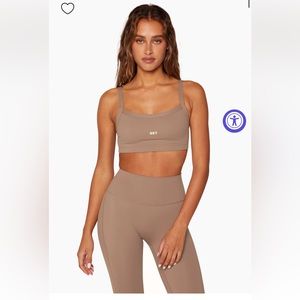 SET active Sportbody scoop bra top and leggings set in color Dugout, size S